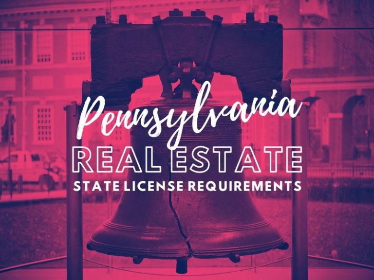 State of  Pennsylvania Real Estate License Requirements