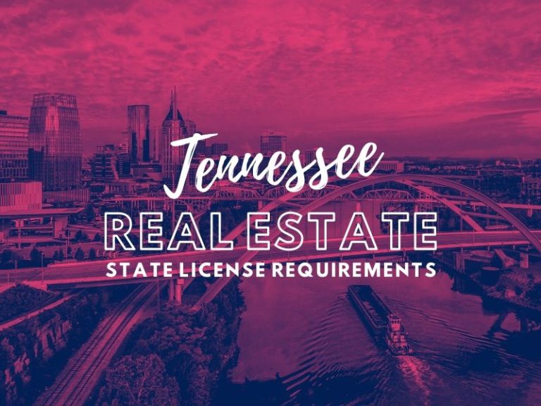 State of  Tennessee Real Estate License Requirements